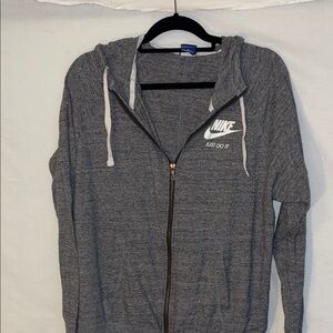 Nike Heather Gray Full-Zip Hoodie